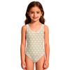 Mädchen Einteiler Badeanzug Polka Dot Print Rundhals Tankini Stil Badebekleidung Geeignet für Strand Pool Schwimmtraining