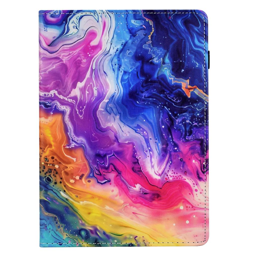 For Lenovo Tab M10 (Gen 3) Case Pattern Printing Card Holder Leather Tablet Stand Cover