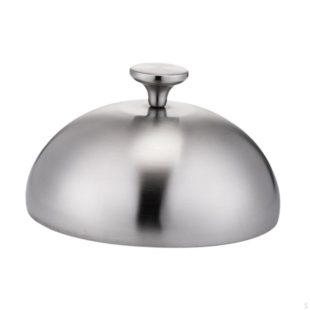 Stainless Steel Burger Cover Basting Steaming Grill Dome Grilling Accessory for Cheeseburger