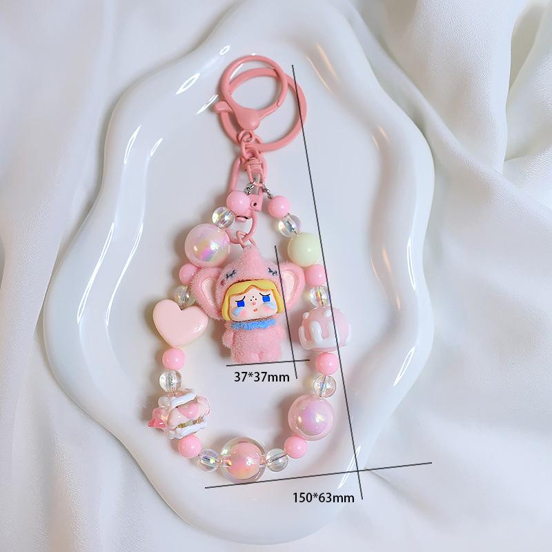 

Маленький слоненок кукла брелок креативный красочный бисерный телефон цепочка универсальный мобильный телефон анти потеря шнурок подарок