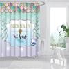Universe Starry Sky Shower Curtain Bathroom Decor Bath Curtains Waterproof Polyester Christmas Snowflake Bathroom Curtains