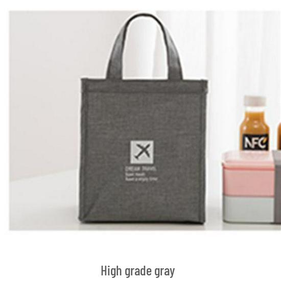 Geantă de mână groasă pentru prânz Bento, izolată, impermeabilă pentru femei, cu folie de aluminiu, conservare caldă și rece, capacitate mare