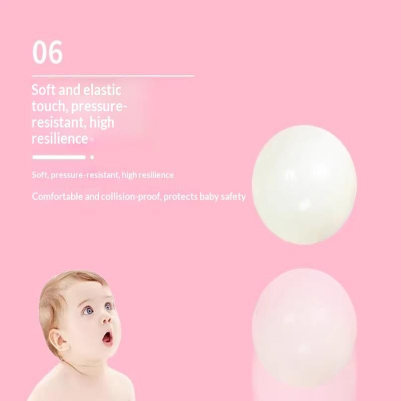 Safe Soft Ocean Balls BPA Free Colorful Plastic Play Toys for Kids Baby Ball Pit Playpen Outdoor Fun Time