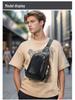 DUJIANG Men's Retro Leather Crossbody Bag - Large Capacity, Multifunctional Commuter Shoulder Bag