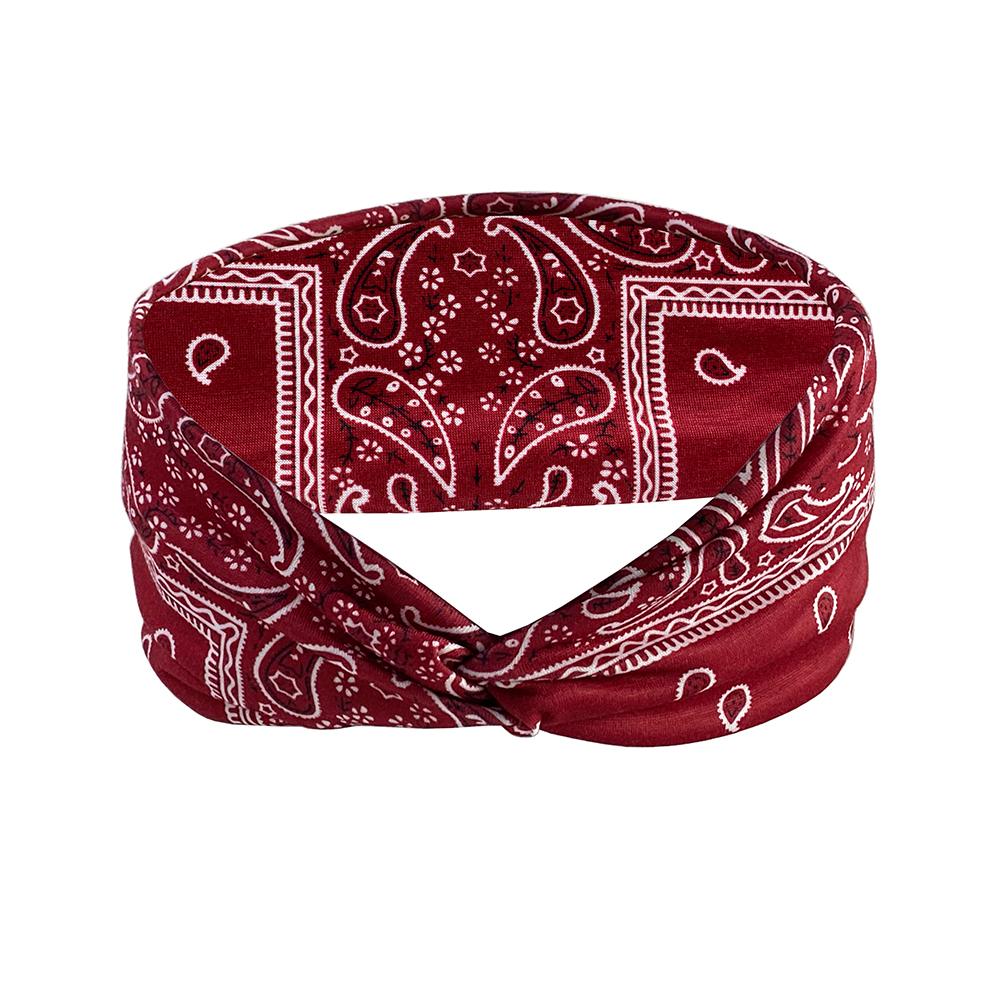 Head Bands Cross Elasticity Hair Band Bandana Print Head Wrap Beauty Sports Headband