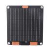 10W Solar Panel Dual TYPE C Ports 5V2A Output Monocrystalline USB Solar Panel Charger with Suction