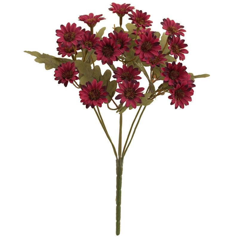 21 Heads Artificialflower Autumn Silk Daisy Bouquet Decor Vase Home Wedding Decor Household Products Holiday Party DIY Gift Box