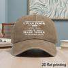 Vintage Baseball Cap Adjustable With Motivational Quote Funny Work Ethic Hat For Adults
