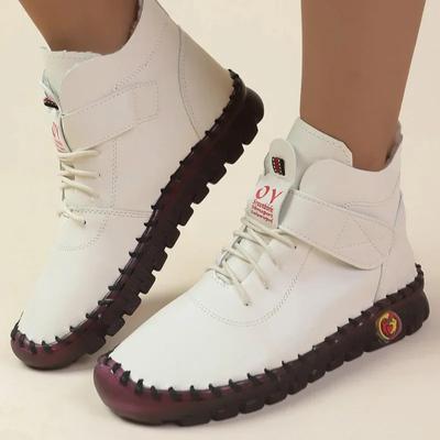 2024 Winter Women's Boots Fashion New Trend Pattern Design Thick Bottom Snow Boots Outdoor Leisure Women's Warm Ankle Boots