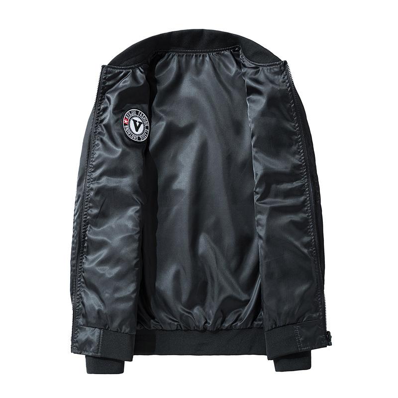 Trendy Flight Jacket with Baseball Collar, Handsome and Versatile Trendy Jacket for Teenagers, Detachable Collar Jacket