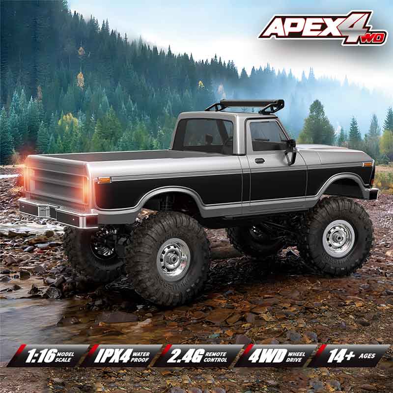 1:16 4WD Rc Car Full Scale 2.4G Off-Road Remote Control Cars With LED Monster Trucks Race Cars Model Toys For Kids Adult Gifts