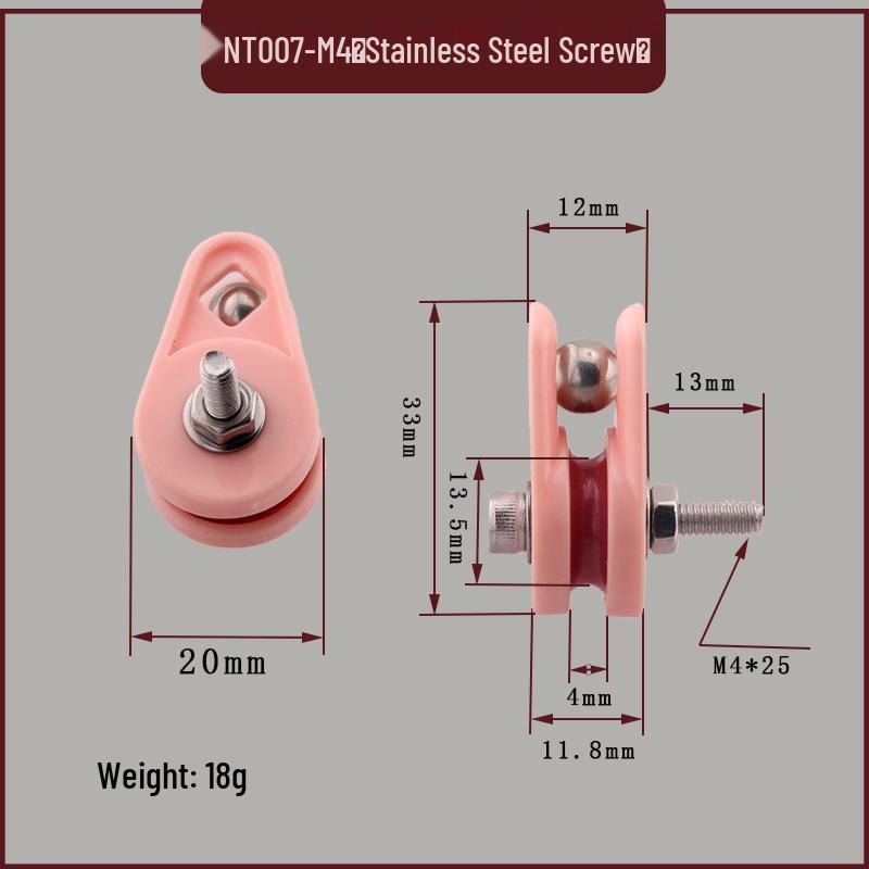 Anti-Jump Guide Wheel for Textile Machinery: Let-Off Wheel & Ceramic Wire Clamp for Enameled Wire