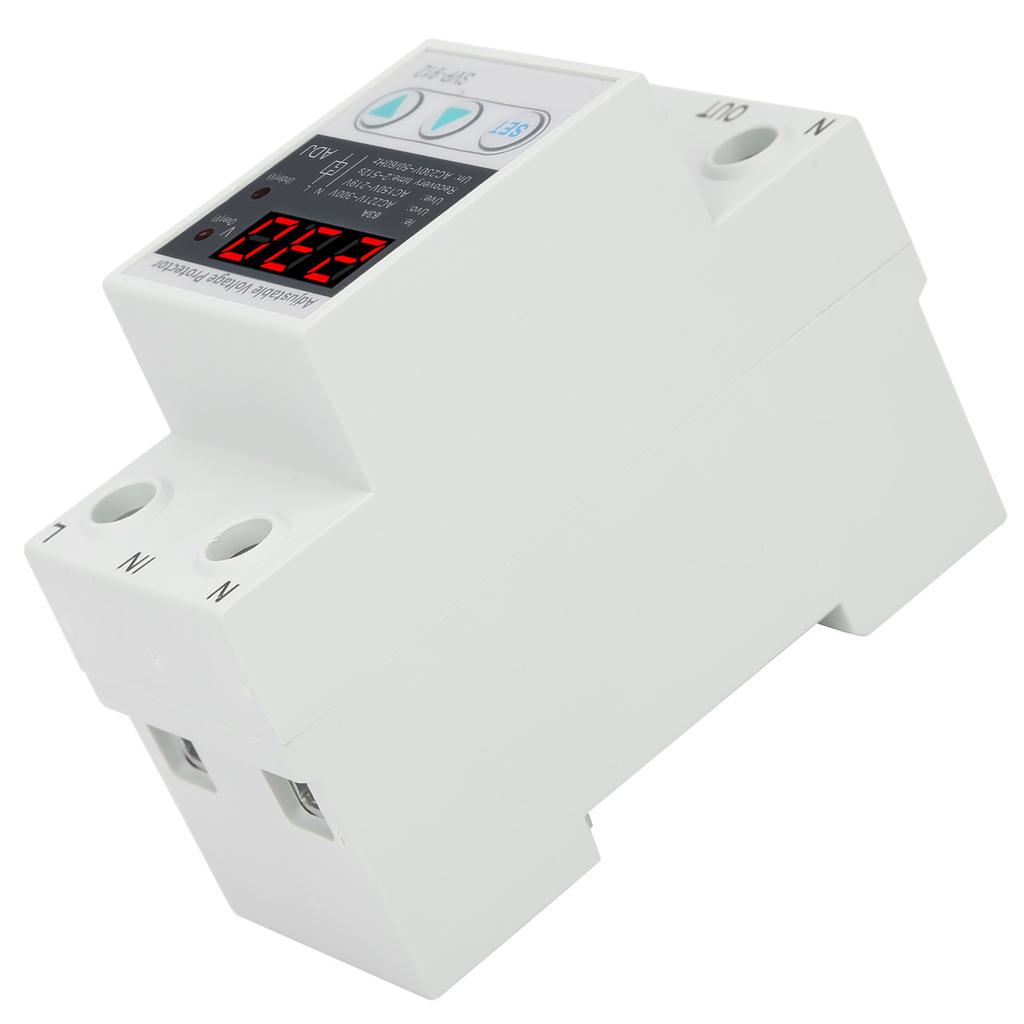 230V Under Over Voltage Protector Adjustable Recovery Protective Relay Voltmeter SVP‑912