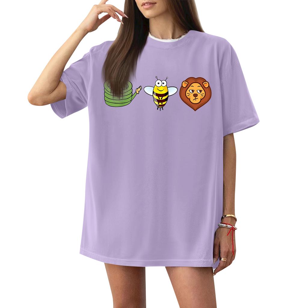 Women's Casual Letter Print Short Sleeve T-Shirt