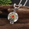 Gawu Doos Hanger Kan Worden Geopend Vajra Stempel Zes-Karakter Sutra Zirconium Boeddha Ketting Mannen en Vrouwen Amulet Sieraden