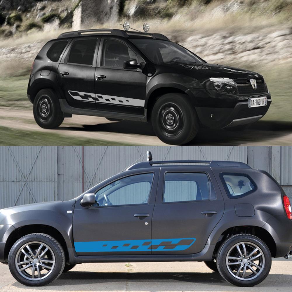 Car Door Side Stickers DIY Auto Vinyl Film Sport Graphics Styling Decals Automobile Tuning Accessories For Renault Dacia Duster