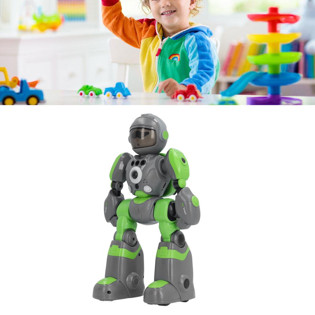 Children Remote Controlled Robot Toy with     Voice Changing Modes Colorful Light Intelligent Programmable Robot