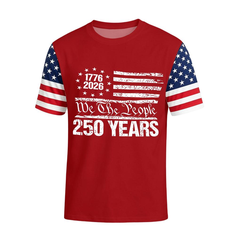 Men's Casual Round Neck Lightweight Breathable Short-Sleeve Top