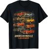 Classic Retro American Muscle Cars T-Shirt for Garage Enthusiasts