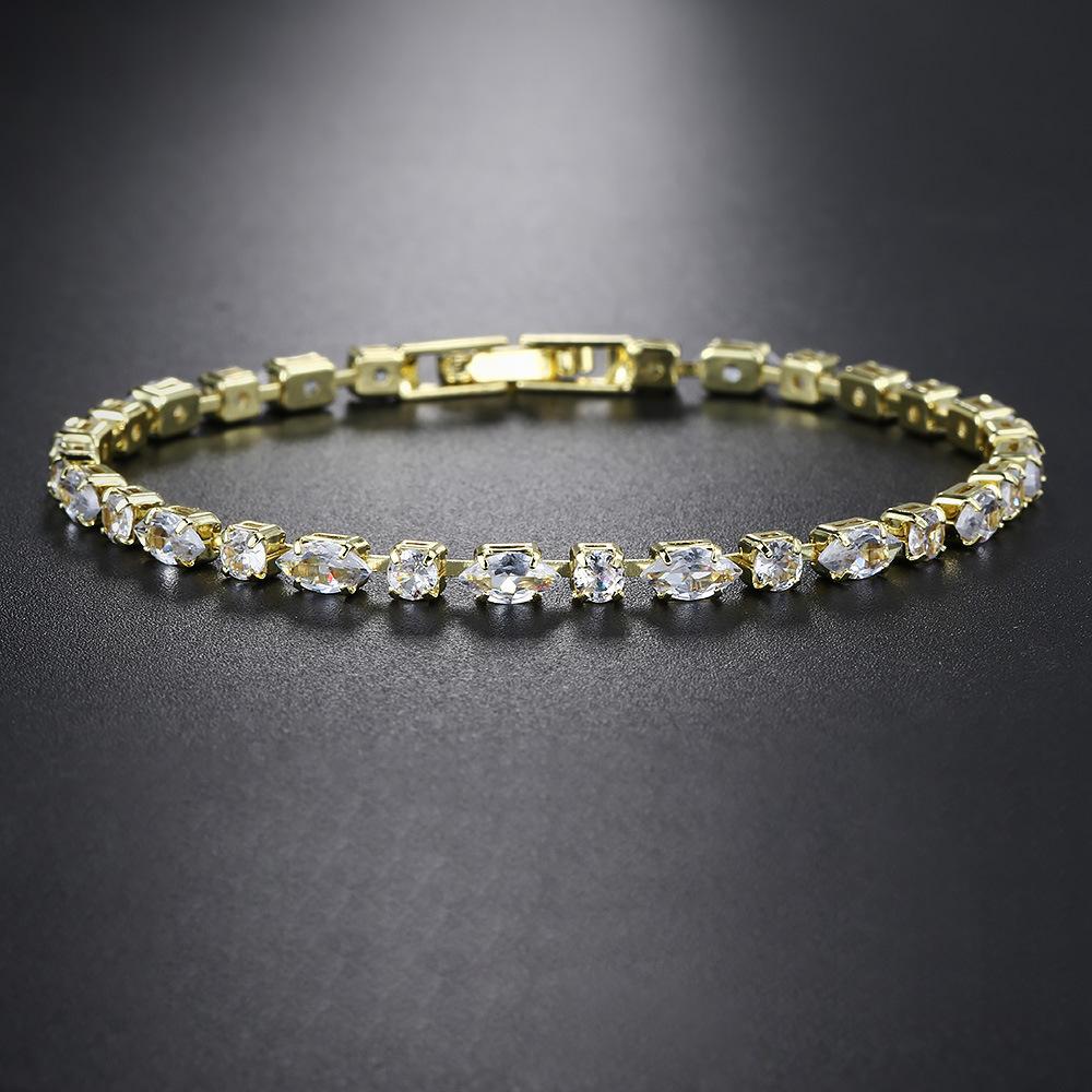 Jewelry Single Row Full Of Diamond-Encrusted Zircon Bracelets, Women'S Birthday Party Jewelry Accessories