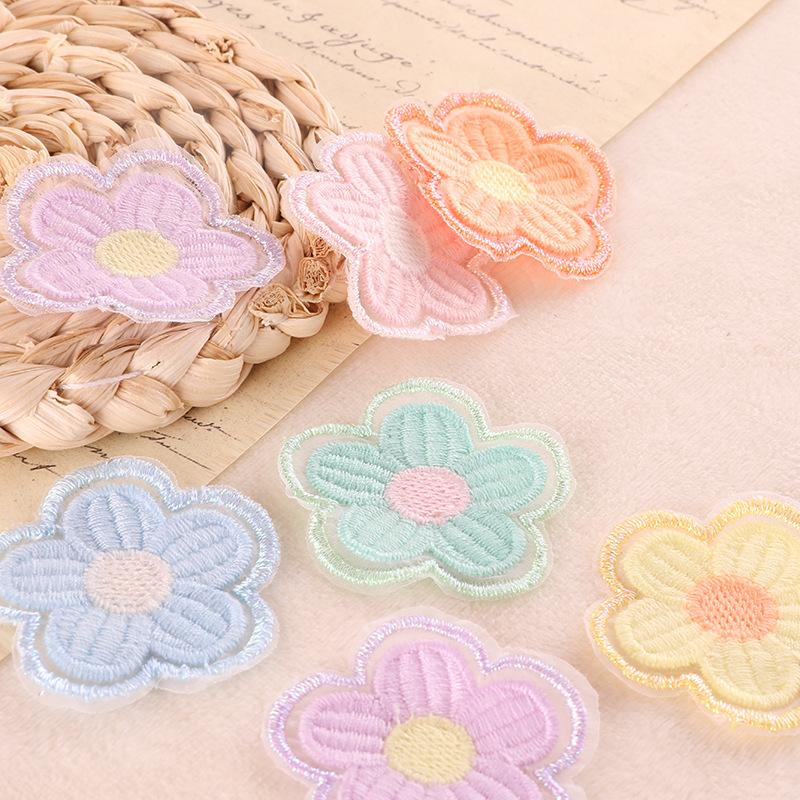 Computer Embroidery Label Flower Diy Hand Account Accessories Accessories Patch Cloth Sticker Brooch Jewelry Hair Accessories Embroidery Sticker