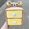 Cartoon Stationery Storage Plush Compartment Box 2025 Desktop Storage