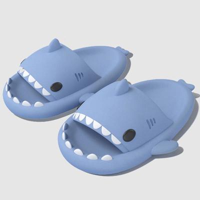 Comwarm Children Shark Slippers Summer Cute Beach Shoes Lightweight Home Fashion Sandals Cartoon Comfort Casual Slides For Kids