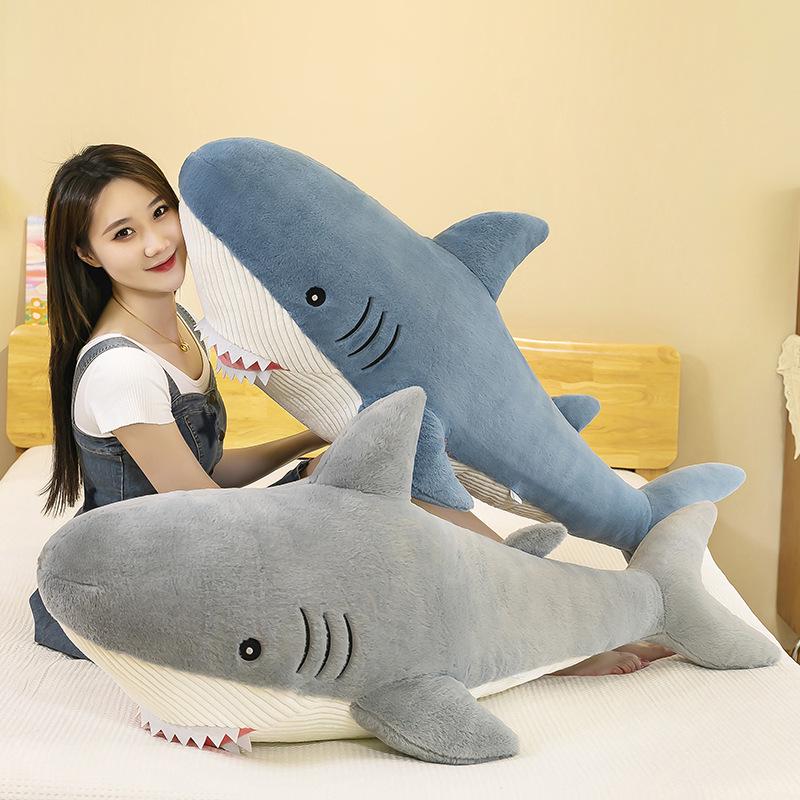 Marine Animal Plush Toy: Shark & Whale Sleeping Hug Pillow Doll Cushion