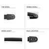 Suitcase Box Telescopic Handle Pull 219mm Long Strap Handles Black