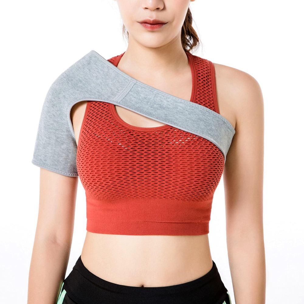1Pcs Bamboo Charcoal Shoulder Brace,Left Right Arm Injury Prevention Stabilizer Sleeve Wrap- Immobilizer for Dislocated AC Joint