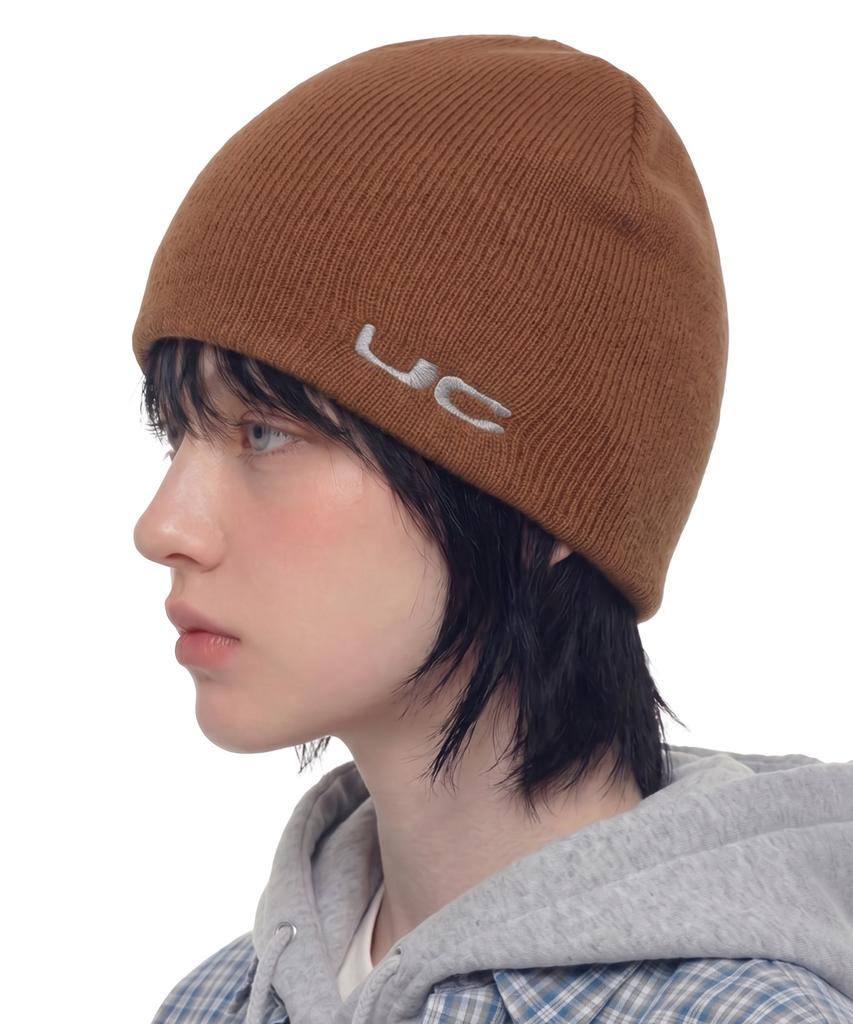 Eondeokeonteulol Winter Thermal Wool Slim Fit Solid Unisex Beanie Hat Beanie / Uc / Wing / Og