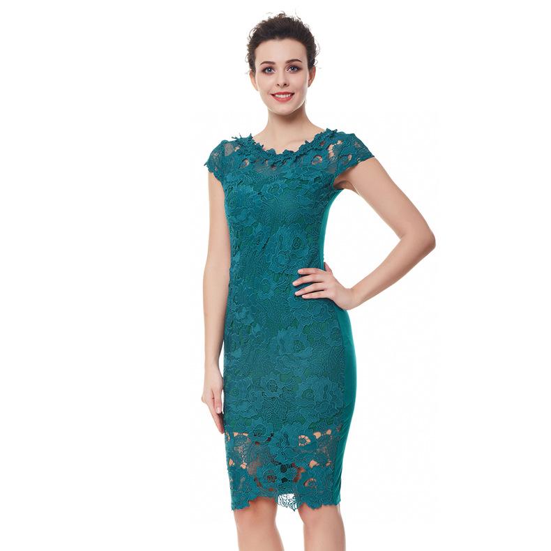 2024 Women's European & American Lace Bodycon Pencil Dress