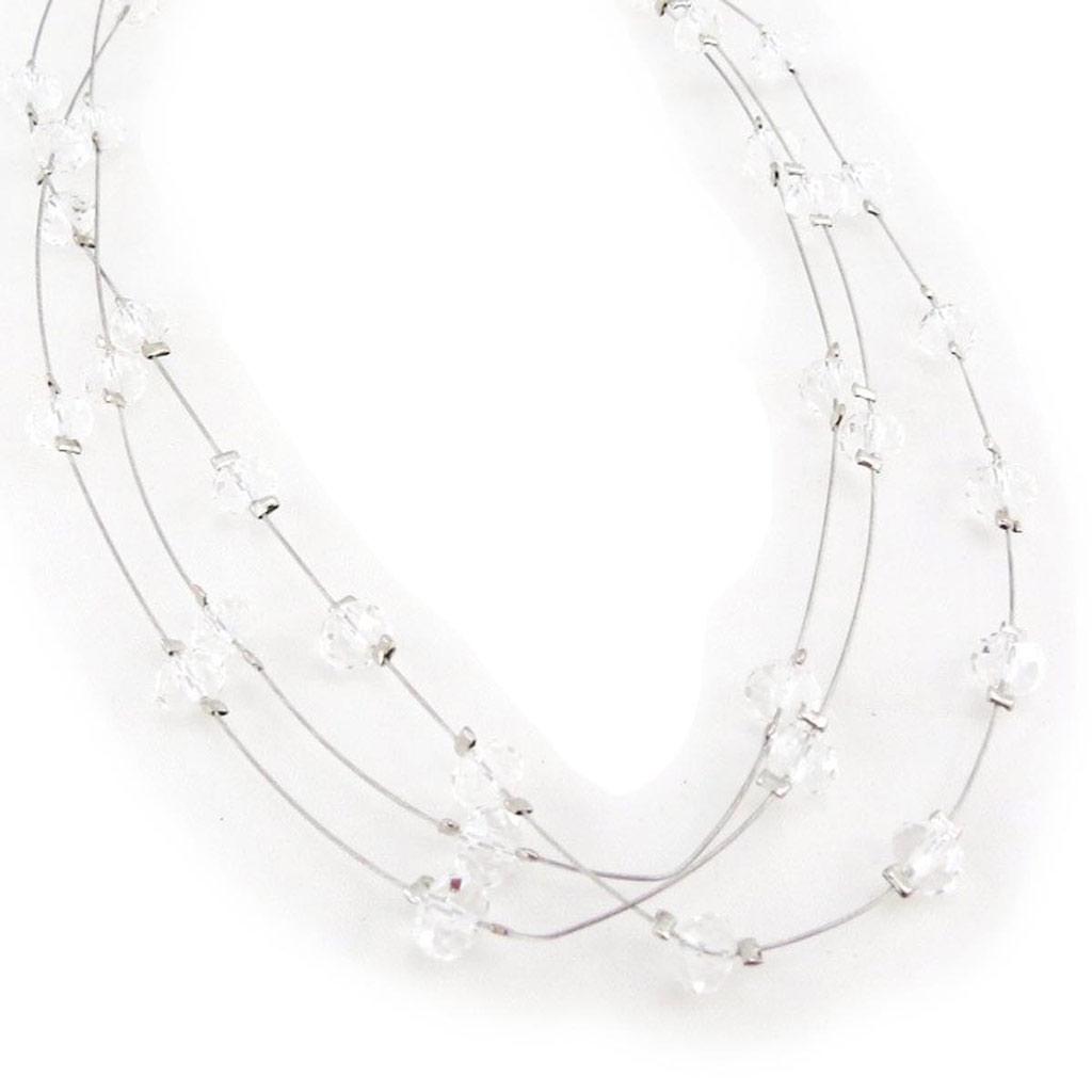 Les Trésors De Lily [J3627] - Colier 'Sissi' alb