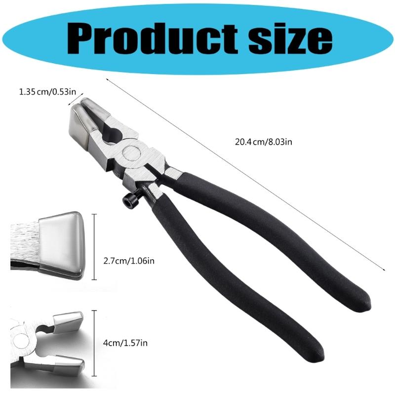 Hohe Modifizierbare Glasschneidezange aus Baustahl mit Rutschfestem Gummigriff für Kunstprojekte und Heimrenovierung