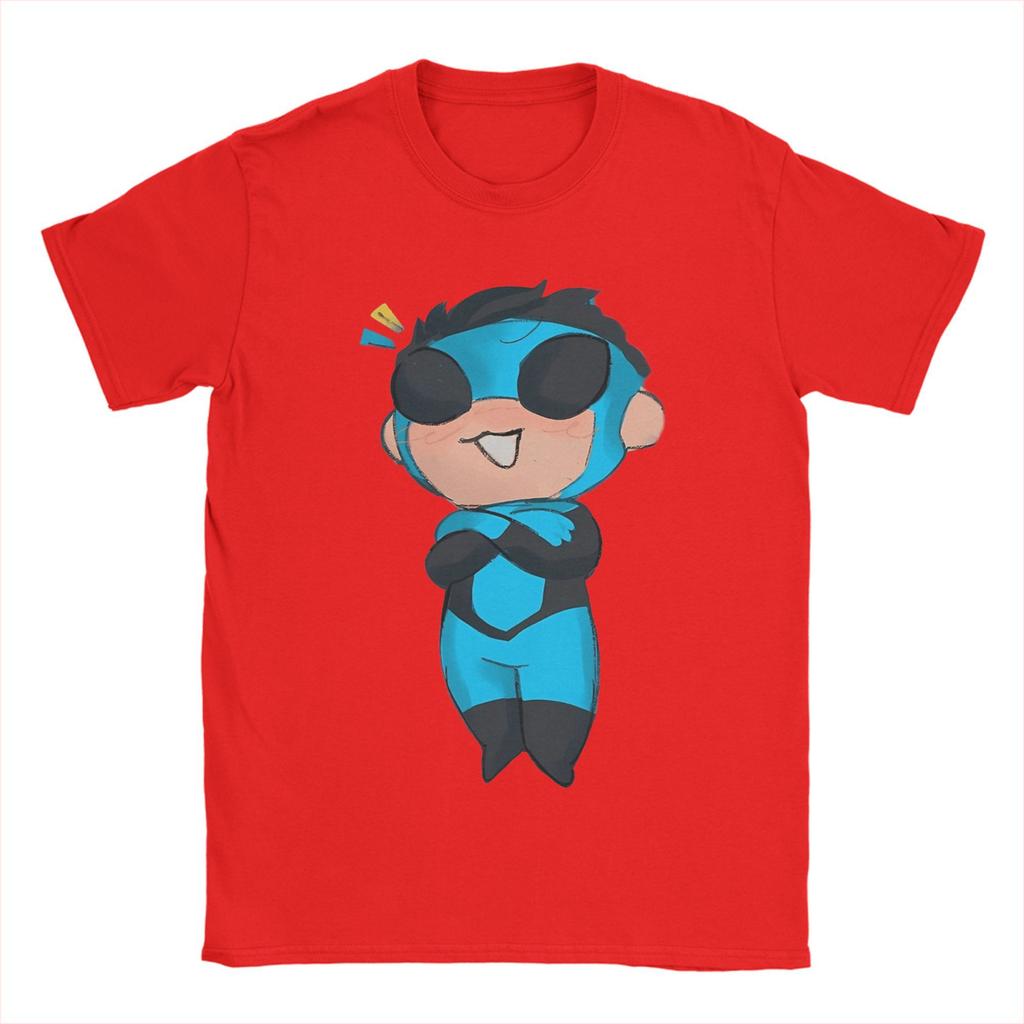 Invincible Chibi OmniUnisex Unisex T Shirt Novelty Tee Shirt Short Sleeve Round Neck TShirt Pure Cotton XL Clothes
