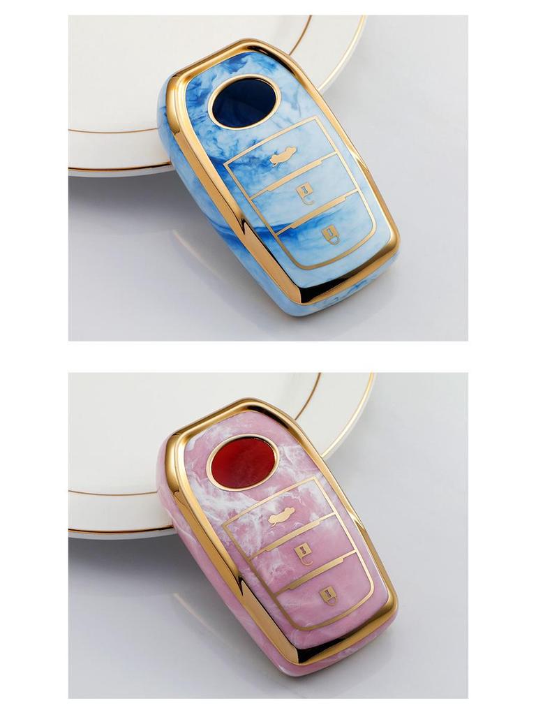 Toyota Autoschlüsselhülle für RAV4, Camry, Corolla, Levin, Highlander, Prado, Crown - Vollständig umschließend