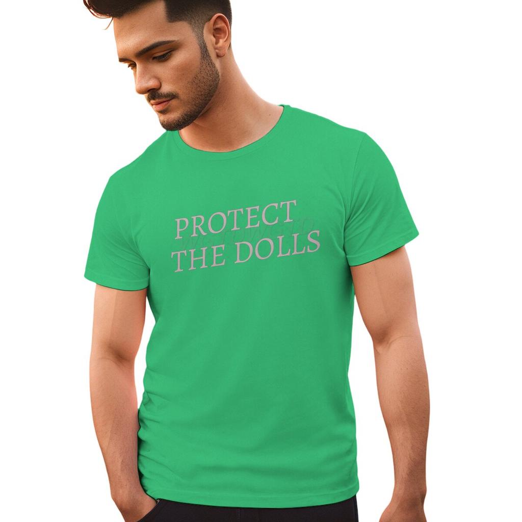 Protect The Dolls Print Tshirts Summer Short Sleeve Tee Shirts For Men Round Collar Hot Selling T Shirts Men Personalized Tops