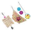 5pcs Foraging Toys Colorful Shred Bell Ball Basket Chewing for Pet Chicken Parrot  Bird
