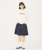 Milkfed Casual ICING LOGO BASIC TEE In Off White Women's L/S
