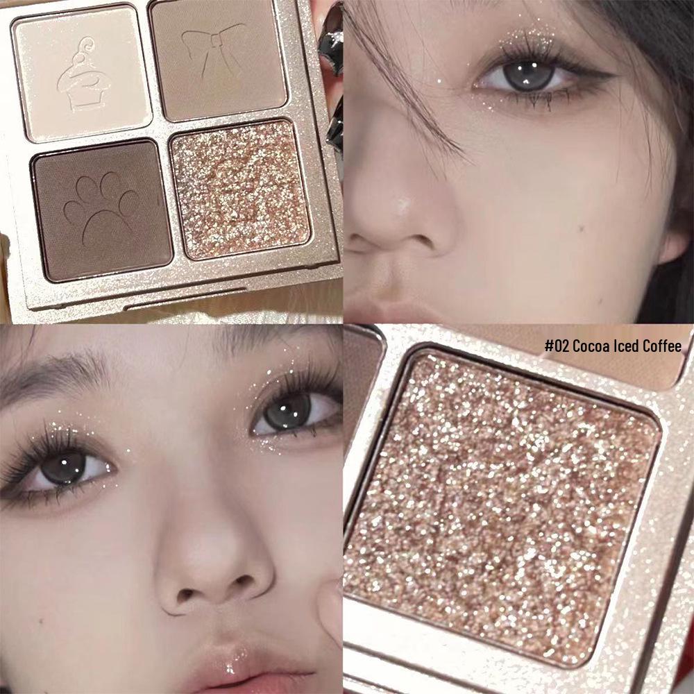 

ArtValue Little Bear Knight 4-Color Eyeshadow Palette - Cartoon, Portable, Bold Shimmer & Matte Finish.