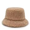 Chapeau de pêcheur unisexe en laine d'agneau et velours style coréen automne/hiver 2023