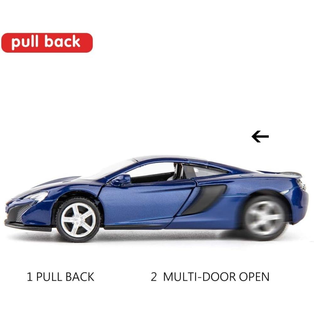 1/36 Scale McLaren S650 Casting Car Model, Zinc Alloy Toy Car for Kids, Pull Back Vehicles Toy Car for Toddlers Kids Boys Girls Gift