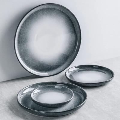 Retro Kreative Keramikteller Luxushotel Restaurants Steak Flacher Teller Köstliche Gerichte Speiseteller Exquisites Heim Geschirr