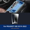 Pour PEUGEOT 508 19-22 Console Centrale d'Habitacle de Voiture Film Protecteur Transparent en TPU Film de Réparation Anti-rayures Accessoires Rénovation