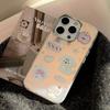 Gilded Cartoon Dessert Puppy Suitable for Iphone15 Mobile Phone Case 16Promax Electroplating Laser Hard Creativity