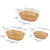 Multipurpose Imitation Rattan Fruit Plate  Wedding Candy Flower Storage