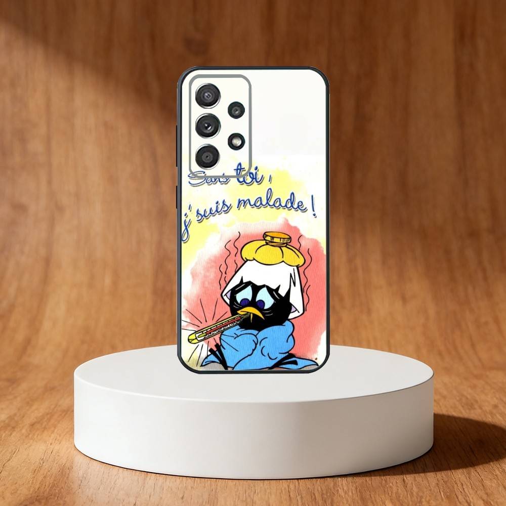 

Cute C-Calimero Phone Case For Samsung S25,S24,S21,S22,S23,S30,Ultra,S20,Plus,Fe,Note,10,9,5G Black Cover Samsung S23ULTRA5G