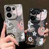 Vintage Leopard Print Stars Billiards Case Xiaomi 14T 13T 11T Pro Leather Texture Silicone Cover Funda For Redmi Note 14 13 Pro 4G 5G 12 11