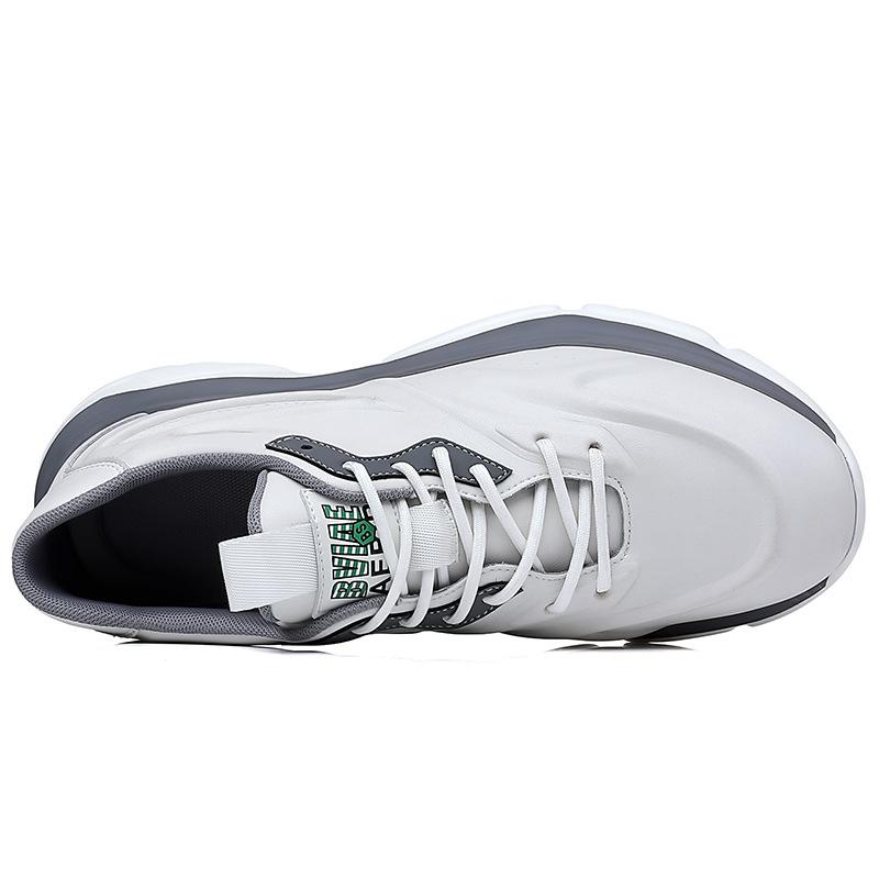 New Men's Sports and Leisure Men's Shoes Genuine Leather Men's Single Shoes Leather Shoes White Shoes Production