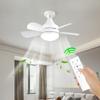 Multifunktionale Deckenventilatorleuchte mit Fernbedienung 3-Stufen-Einstellung 2-in-1 Ventilatorlampe für Küche Schlafzimmer Wohnheim Arbeitszimmer